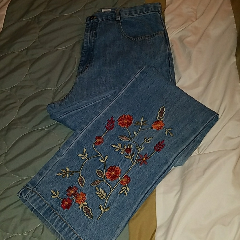 Embroidered jeans